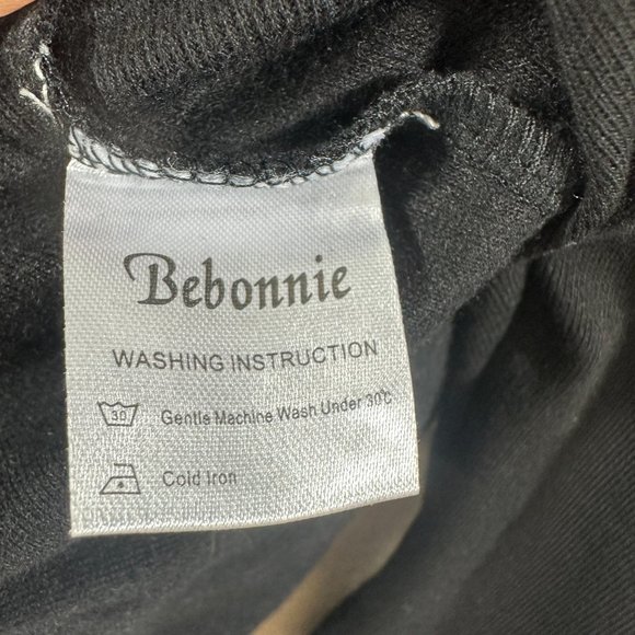 Bebonnie Buffalo Check Long Slv Cowl Neck Warm Splicing Tunic Top with Buttons - Picture 12 of 14